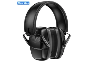 Wholesale Black Color 35dB Hearing Protection Earphone Electronic Earmuffs Noise Cancelling Adjustable Noise Reducing Earmuffs