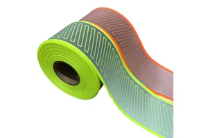Segmented Reflective Webbing High Visibility Fluorescent Yellow Orange Safety Tape Lattice Pattern Sew on for Workwear