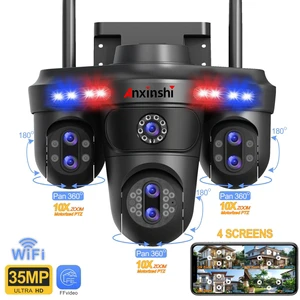 Wifi Camera Outdoor Security Lighting with Night Vision Full Color CMOS Sensor Human Detection Floodlight