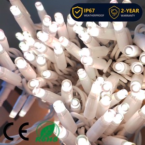 IP65 PVC LED Shaped String Lights 10m 100 LED Connectable 100m Rain Fog Outdoor Garden Festival Christmas Holiday Party Decor