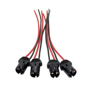 T10 W5W Car Wedge Light Bulb Socket Rubber Light Bulb Socket T10 Socket T10 Lamp Holder Wire Harness