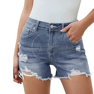 Plus Size High Waist Women's Jeans Shorts Comfortable and Breathable Sustainable Fashion Hot Sale