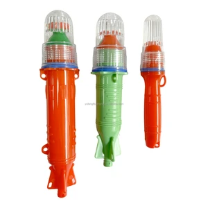 Fish-Attracting 3V LED Battery-Powered Waterproof IP68 Multi-color Underwater Fishing Light with 1-600m Range