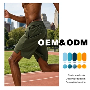 Eco-friendly Spandex/Polyester Men's Bermuda Sports Shorts Sustainable Custom Athletic Quick Dry Breathable Print Casual Shorts