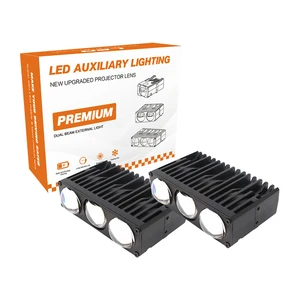 U89 70W 7000LM Led Grille Light External Auxiliary Lighting Laser Lens Light White Color DC9-30V 3570 Chip Led Driving Lamp