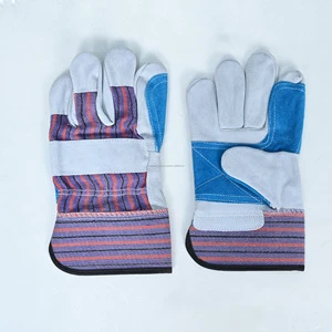 Heavy Duty Split Leather Rigger Gloves with Reinforced Palm Durable Safety Gloves for Construction Mining and Industrial Work