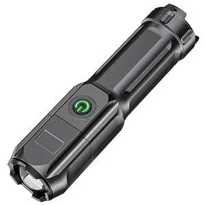 Rechargeable LED Flashlight 500 Lumens Super Bright Zoomable Waterproof Torch 3 Modes Flashlight for Outdoor Camping Emergency