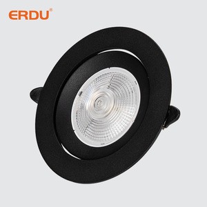 Adjustable LED Downlight 5W 120 Degree Rotatable Recessed Ceiling Spotlight 75mm Cutout Size Aluminum Body