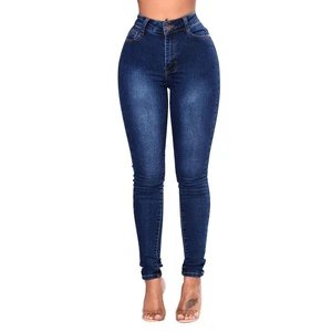 New Style High Waist Elastic Lady Women Jeans Ninth Pants Denim Pencil Jeans