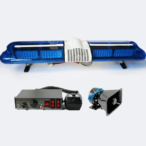 Biaochi 120cm 12 Volt 108w 206 Led Emergency Strobe Lightbar Ambulance Firetruck Warning Light Bar Siren Speak Charger Model