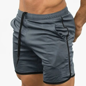 Quick Dry Elastic Waist Mid Solid Surfing Shorts For Men Wholesale Workout Sports Running Shorts With Phone Pocket