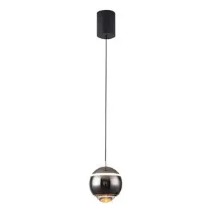 Modern Minimalist Aluminum Bedroom Bedside Height-Adjustable Pendant Light with Glass Shade for Dining Room & Table Island