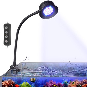 30W LED Aquarium Reef Light Dimmable Aquatic Plant Coral Lights Marine Lamp for Fish Tank Freshwater Saltwater Aquarium Lighting
