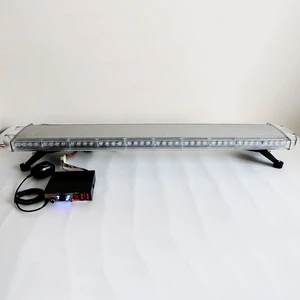 1200mm Strobe Lightbar Amplifier Siren Waterproof Red White Emergency Light For Ambulance New Condition 12v Speaker