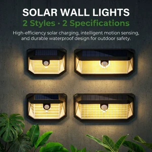 2026 High Lumens Latest Model Super Bright Led Sensitive Pir Sensor Solar Motion Sensor Light Outdoor Garage Pathway Fence