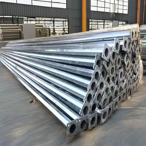 Outdoor Powder Coating & Hot Dip Galvanized Street Lighting Pole Curved LED Design Autocad Drawing For Malaysia