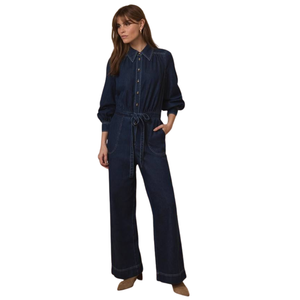 Fashion Women Denim Overall Jumpsuit Loose Fit OEM ODM Wholesale Manufacturer