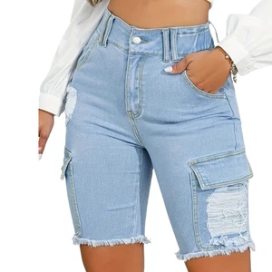 Fashion Women's Denim Shorts Comfortable Fit With Trendy Look for Casual Reasonable Price High Quality OEM Service Denim Shorts