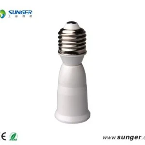 E27-E27L Extension Adapter Socket Aluminum+Plastic Material AC 125-250V CE Certified 2-Year Warranty Indoor Lamp LED Bulb Holder