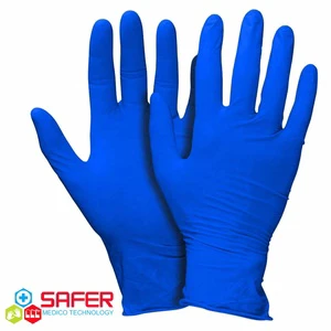 Black Disposable Waterproof Thin Nitrile Gloves Eco-Friendly Food Grade Medico Safer Soft CE ISO EN Certified Comfortable Box