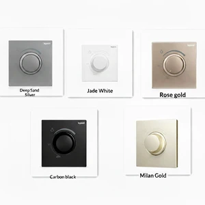 Rose Gold Milan Gold Adjustable LED Brightness Semiconductor Control Rectifier Dimmer Stepless Dimming Model K8M2 Genuine