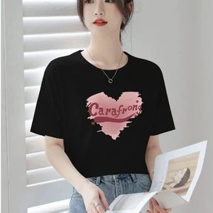 ZZH YF2412 Short sleeved top for women, trendy, cool, loose, versatile, casual