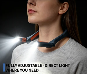 Neck Light / Hands-Free Light / Neck Lamp - Outdoor Night Activity Lighting, 2 Modes For Night Running, Hunting, And Tent Setup