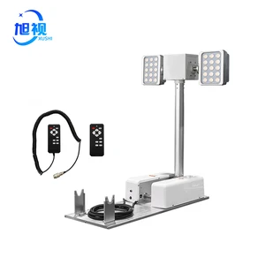 dc powered flood lights for high mast tower light 12 meter 12m 12v 2kw car roof led light tower portable 1000W mobile 24votes