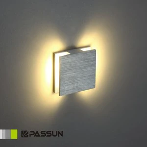 Led Stair Wall Lamp Square Aluminium 1W