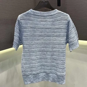Summer Custom logo Wholesale High Quality Sleeveless Casual Striped tank Top Crop Women