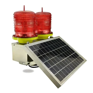 Obstruction Aviation Light FAA Tower Aircraft Obstruction Warning Solar Powered Led Aviation Light for Crane or High Building