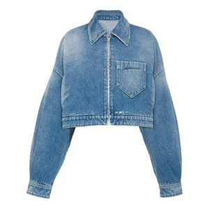 New Arrival Women Breathable Eco-Friendly Cotton Washed Denim Jackets Autumn Spring Streetwear Regular