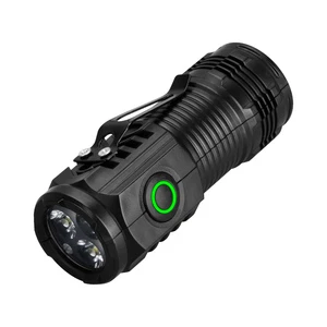 New Ultra Powerful 3 Core Usb Rechargeable Torch Hand Lamp Lanterna Mini Led Flashlight With Magnet