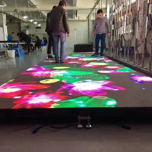 P2.5 P2.9 P3.91 Interactive LED Dance Floor Screen Led Video Dance Floor for Club Party Fashion Show P3.9 Dance Floor LED Screen