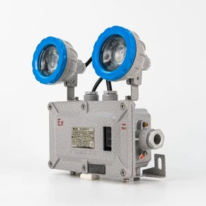 Automatic Twin LED Emergency Fire Security Light Wall Mounted Battery Backup Zone 1 2 E27 Base Electric Power Twin Lamp Design