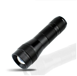 Aluminum Alloy High Brightness Rechargeable Telescopic Zoomable LED Flashlight for Outdoor Work Lighting
