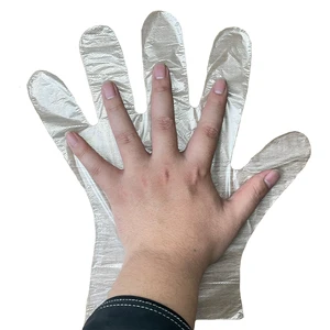 Factory Direct Disposable Plastic HDPE Gloves 100 PCs/Bag Consumable Safety Product Dustproof PE Gloves