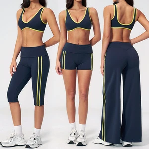 Roregal Activewear Womens Fitness Set Gym Fashion 2 Piece Gym Sport Bra And Legging Yoga Sets