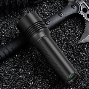 High Lumen Tactical Flashlight 1000LM | USB-C Rechargeable LED Torch with Lamp Bead & Aluminum Alloy Body