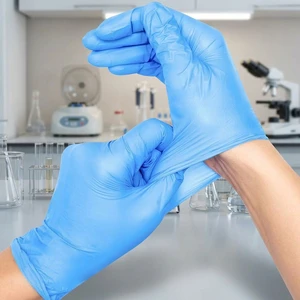 Nitrile Disposable Gloves Powder & Latex Free 4mil Touch Screen Disposable Non-Sterile Nitrile Exam Gloves 4 Sizes