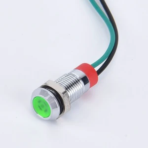 Multi-size 6/8/10/12/16/19/22mm Mini LED Indicator Light 3-6V Waterproof Metal Signal Lamp With Wire