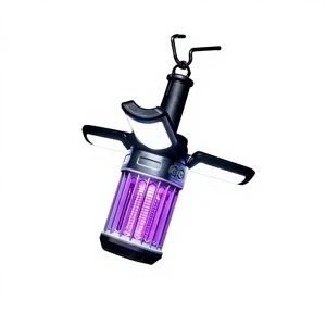 Camping Light Outdoor Waterproof Portable Tent Light Hook Folding Three-petal Mosquito Killer Lamp CCFL Cold Cathode Lithium