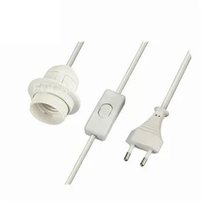 USA AUS UK Euro Power Cord Cable E14 E27 B22 Lamp Base Holder Pendant LED Light Bulb Socket With Switch 304 303 317 305