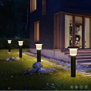 15W Modern Design Garden Security Post Landscape Lamp Aluminum Led Bollard Lawn Light