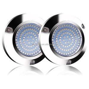 Boat Marine Led Underwater Light Stainless Steel IP68 Waterproof Surface Mount for Stern Interior Navigation Deck Night Fishing