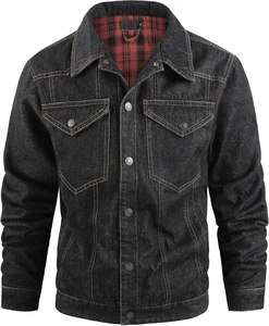 Good quality Men Denim Jean Jacket Casual Outwear Fall Jacket Denim Button up Coat Oversize Denim Jacket for men