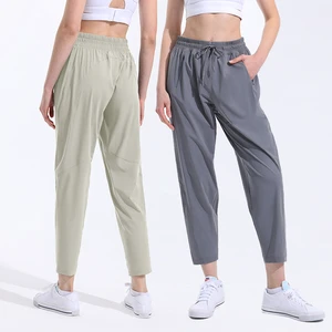 New High Quality Breathable Elastic Waist Loose Yoga Pants Slim Fit Women Joggers Pants Quick Dry Athletic Wear