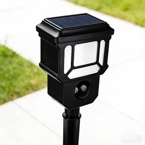 Solar Battery-Powered Security Lights with Motion Sensor IP65 Waterproof LED Water-Resistant