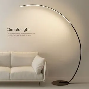 For Cross-border Floor Lamp Led Designer Art Model Garden Creative Arc Minimalist Ins Fishing Lamp