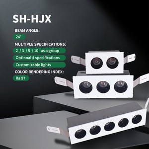 Modern and Simple High Color Rendering Index Linear Lamp High-efficiency Heat Dissipation LED Three-head Grille Light